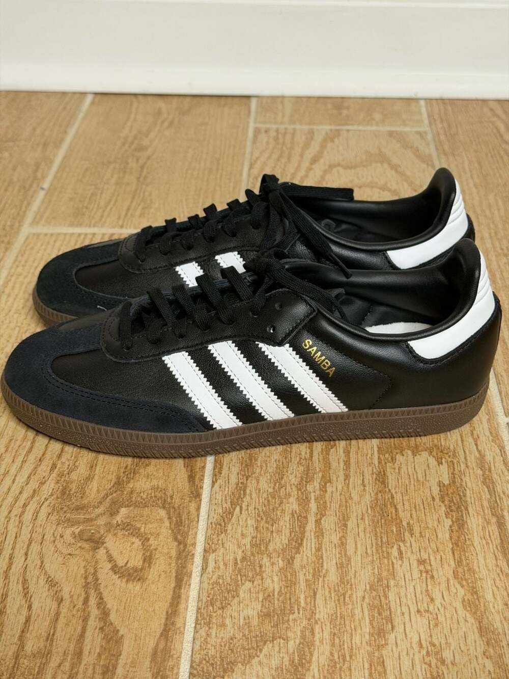 Adidas Samba OG Black White Gum Sneakers Size Men's 5 / Women's 6.5